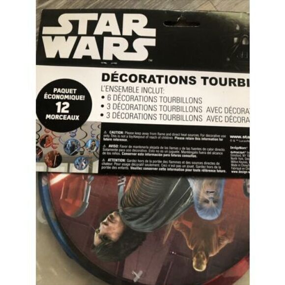 Disney Star Wars The Last Jedi Swirl Decorations 12 Pieces. - Picture 6 of 8